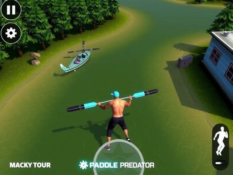 Paddle Predator Gameplay Screenshot